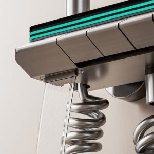Digital Thermostatic Shower System with Rainfall & Handheld product image for B2B shower system sourcing