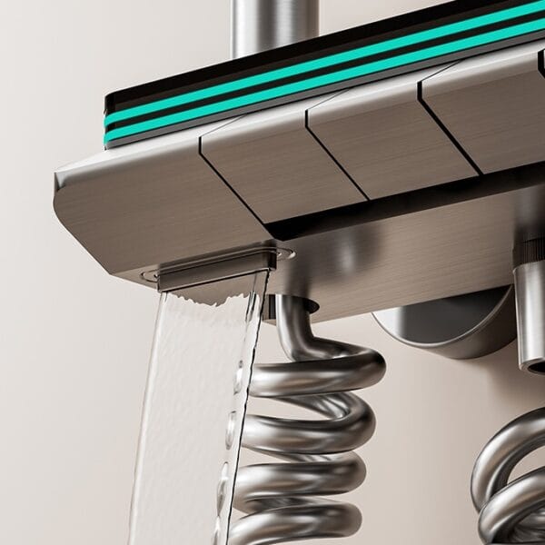 Digital Thermostatic Shower System with Rainfall & Handheld