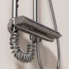 Gun Gray Digital Thermostatic Shower System with LED Display