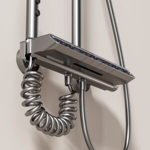 Digital Thermostatic Shower System – Gun Gray LED Display, Wholesale product image for B2B shower system sourcing