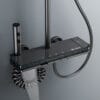 Luxury Digital Thermostatic Shower System with Waterfall Spout & Integrated Shelf