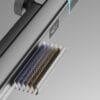 Modern Digital Thermostatic Shower Mixer with Integrated Spout