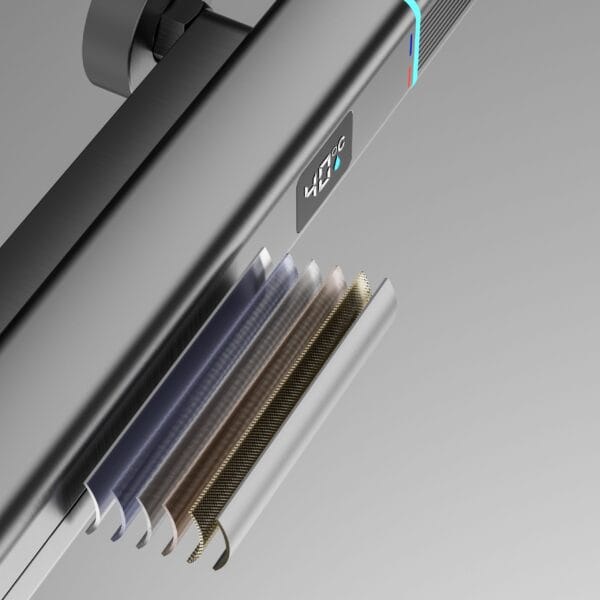 Modern Digital Thermostatic Shower Mixer with Integrated Spout