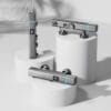 Modern Digital Thermostatic Shower Mixer with Integrated Spout