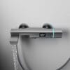 Modern Digital Thermostatic Shower Mixer with Integrated Spout