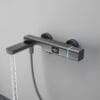 Modern Digital Thermostatic Shower Mixer with Integrated Spout