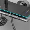 Smart Digital LED Shower System with Waterfall Spout & Integrated Shelf
