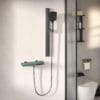 Smart Digital Thermostatic Shower System with Integrated Shelf