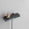 Smart Digital Thermostatic Shower System with Integrated Shelf
