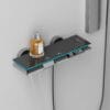 Smart Digital Thermostatic Shower System with Integrated Shelf