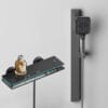 Smart Digital Thermostatic Shower System with Integrated Shelf