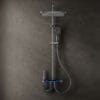 Zenith Smart Digital LED Thermostatic Shower System with Waterfall Spout