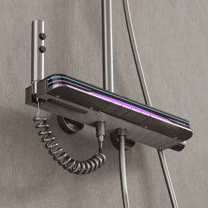 Wholesale Gun Grey LED Digital Smart Shower System for B2B Projects product image for B2B shower system sourcing