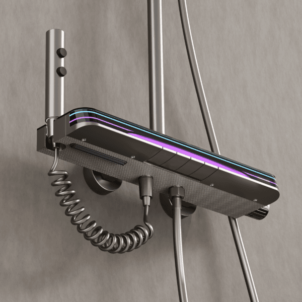 Gun Grey LED Digital Smart Shower System