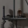 Luxury Gun Gray Thermostatic Digital Shower System with Rainfall & Waterfall Spout