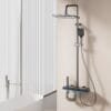 Luxury Digital Thermostatic Shower System with Integrated Shelf & LED