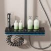 Luxury Digital Thermostatic Shower System with Integrated Shelf & LED