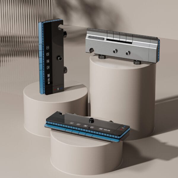 Luxury Digital Thermostatic Shower System with Integrated Shelf & LED