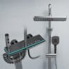 Premium Gun Gray Smart Digital Thermostatic Shower System