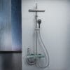 Premium Gun Gray Smart Digital Thermostatic Shower System