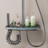 Luxurious Multi-Function Digital LED Shower System with Integrated Shelf