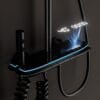 Luxurious Multi-Function Digital LED Shower System with Integrated Shelf