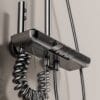 Luxurious Digital Thermostatic Shower System with Integrated Shelf