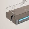 Luxury Digital Thermostatic Shower System with LED, Waterfall Spout & Integrated Shelf