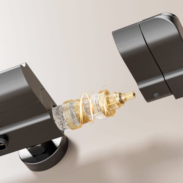 Premium Digital Thermostatic LED Shower System with Integrated Shelf