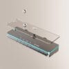 Premium Digital Thermostatic LED Shower System with Integrated Shelf