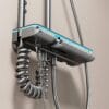 Premium Digital Thermostatic LED Shower System with Integrated Shelf