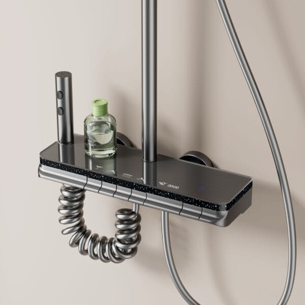 Premium LED Digital Thermostatic Shower System with Multi-Function Sprays