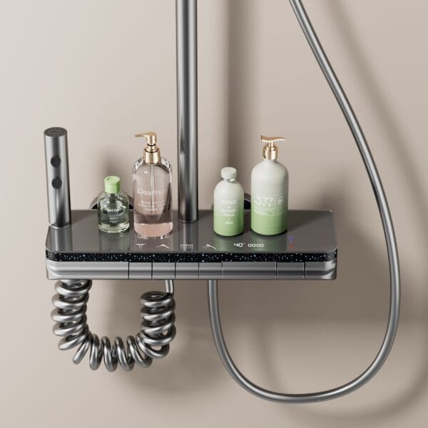 Premium LED Digital Thermostatic Shower System with Multi-Function Sprays