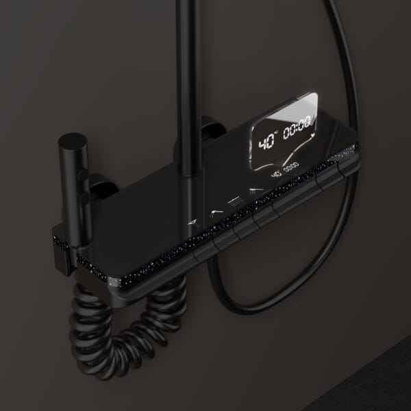 Premium LED Digital Thermostatic Shower System with Multi-Function Sprays