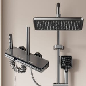 Premium LED Digital Thermostatic Shower System with Multi-Function Sprays