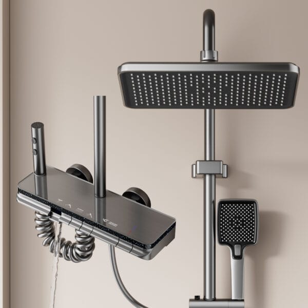 Premium LED Digital Thermostatic Shower System with Multi-Function Sprays