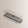 Premium Digital Display Thermostatic Shower System with LED & Integrated Shelf