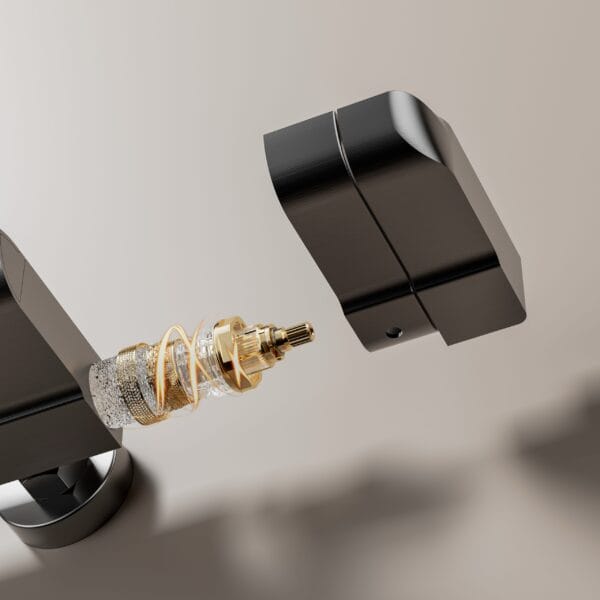 Luxury Digital Thermostatic Shower System with LED & Shelf - Gun Gray/Milky White