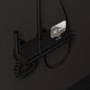 Luxury Digital Thermostatic Shower System with LED & Shelf - Gun Gray/Milky White
