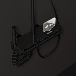 Luxury Digital Thermostatic Shower System – Gun Gray/Milky White Wholesale product image for B2B shower system sourcing