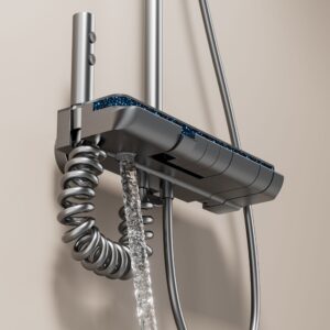 Luxury Digital Thermostatic Shower System – Gun Gray/Milky White Wholesale product image for B2B shower system sourcing