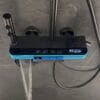 Gun Gray Smart Digital Thermostatic Shower System with LED & Integrated Shelf