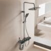 Premium Gun Gray Smart Digital LED Shower System