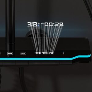 Premium Gun Gray Smart Digital LED Shower System for Wholesale product image for B2B shower system sourcing