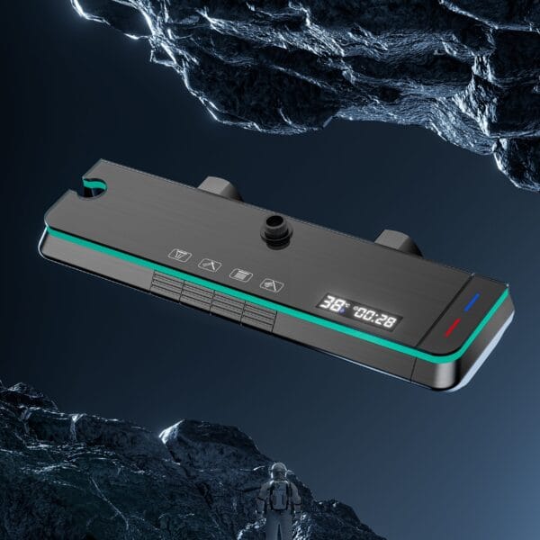 Gun Gray Digital Thermostatic Multi-Function Shower System