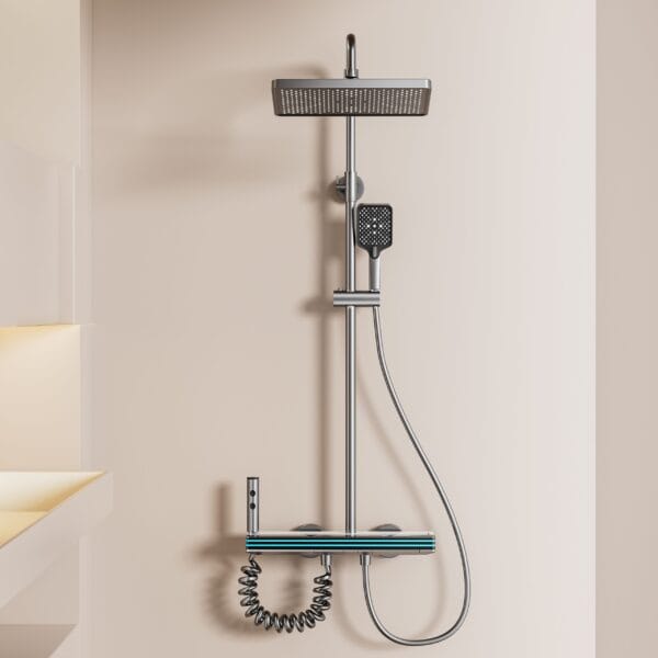 Luxe Smart Digital LED Shower System with Rainfall & Waterfall