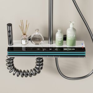 Luxe Smart Digital LED Rainfall & Waterfall Shower System for B2B product image for B2B shower system sourcing