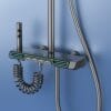 Luxury Digital Thermostatic Shower System with LED & Rainfall Head