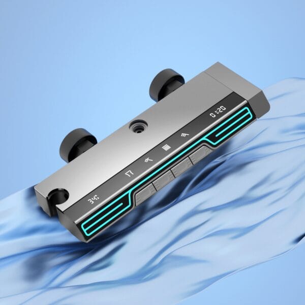 Luxury Digital Thermostatic Shower System with LED & Rainfall Head