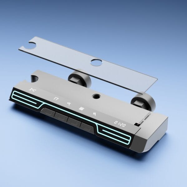 Luxury Digital Thermostatic Shower System with LED & Rainfall Head